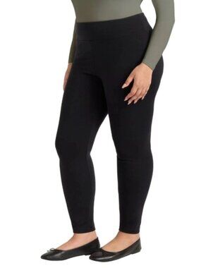 Matty M Plus Size Black Leggings- Size XXL